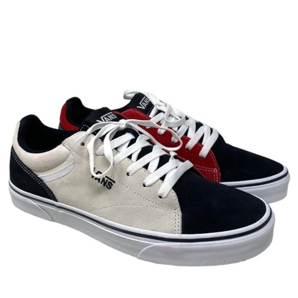 VANS Seldan Men's Shoe Sneakers Rally Suede Red Black Low Top Casual VN0A5HTZBA2 - Picture 1 of 12